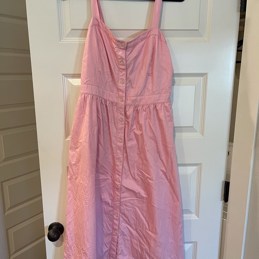 Madewell midi tie back dress
